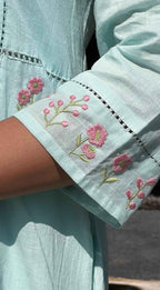 Sky Mul kurti Pant Set