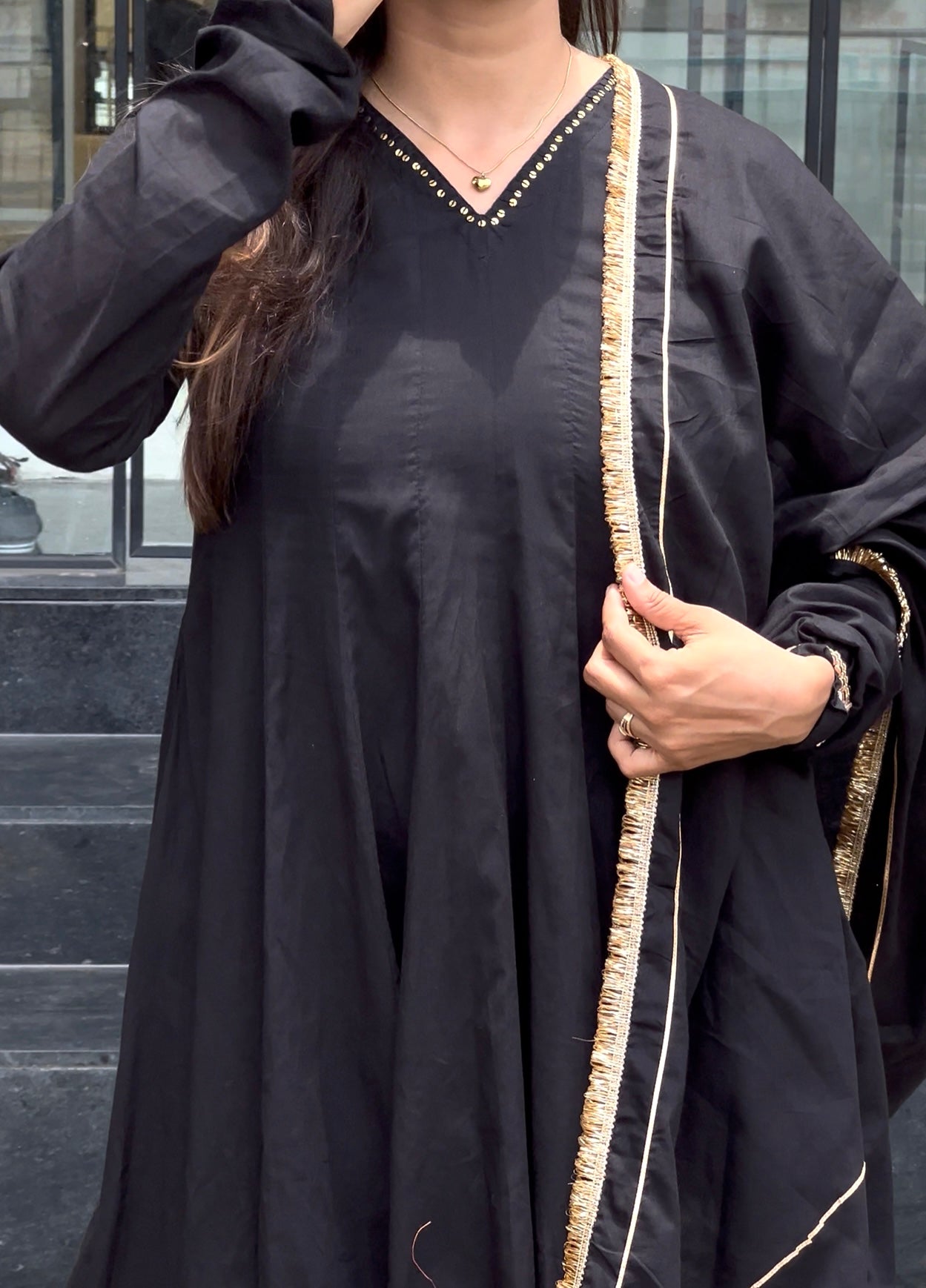 Black Mul Anarkali