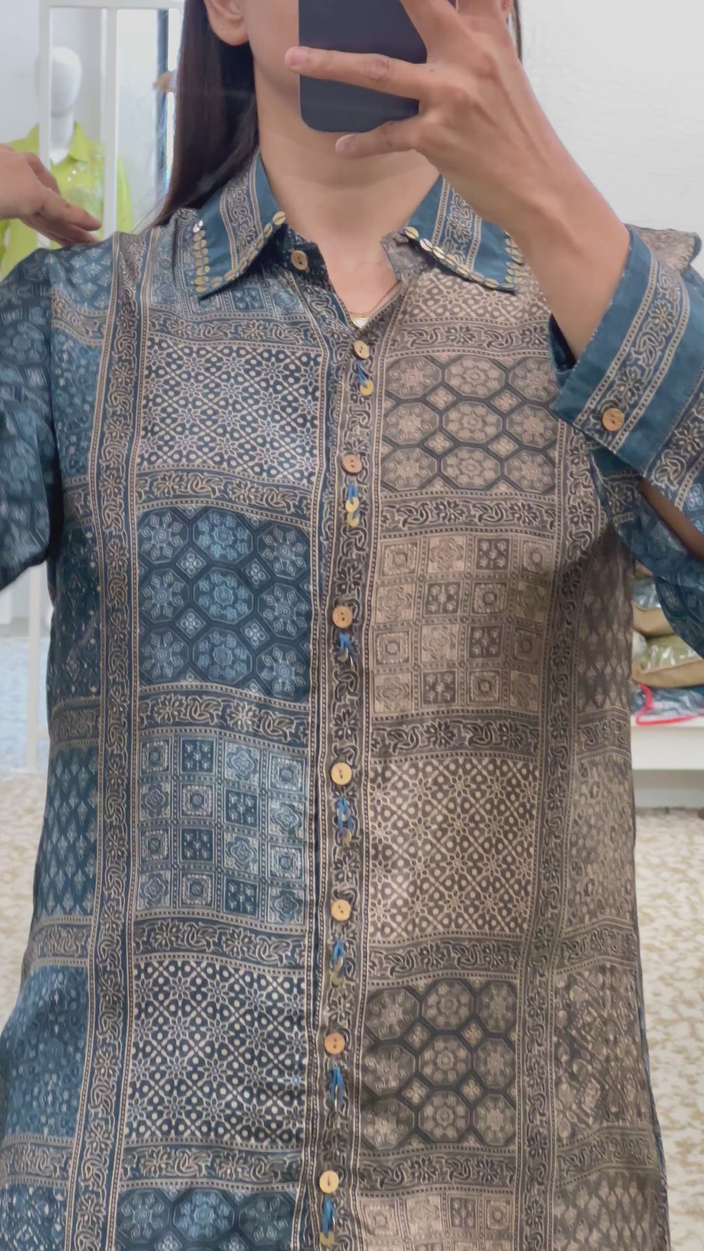 Ajrakh Crepe Tunic